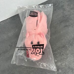 Burger King Toy Story Hamm Plush Pink Pig Piggy Bank 1995 Vintage Collectible